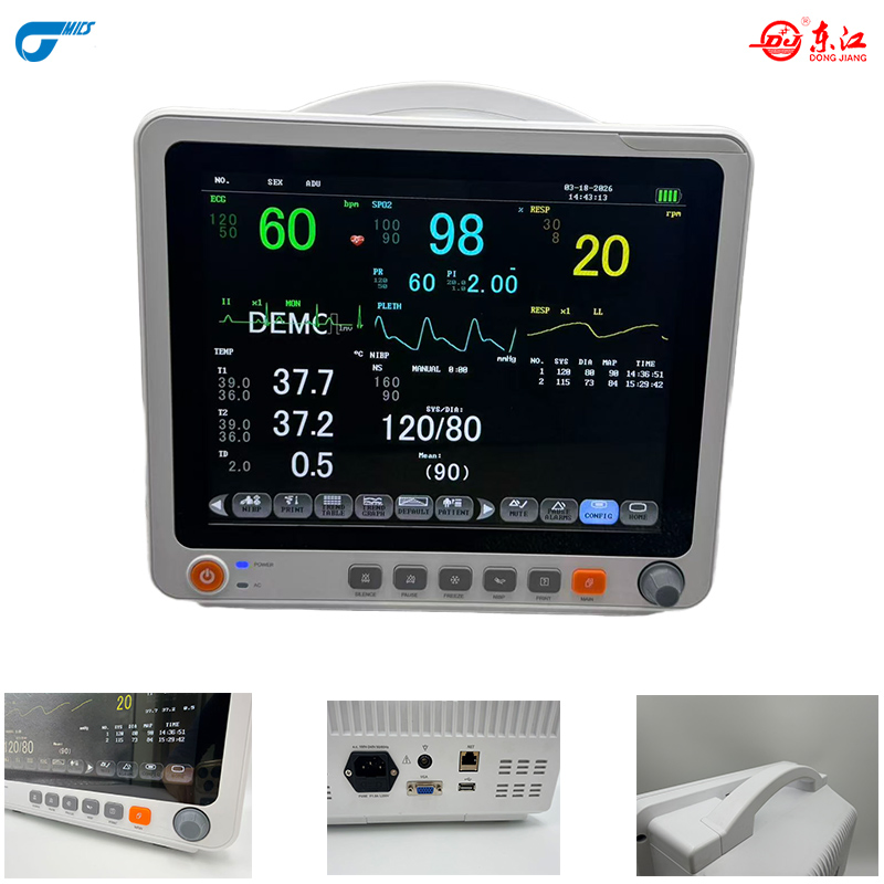 Monitor Diagnóstico Multimodal com ECG, SpO2, NIBP para Departamentos Ambulatoriais