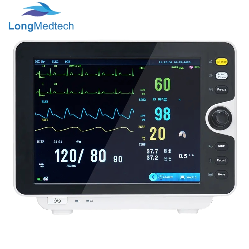 Fabricante 12 Monitor Multiparamétrico de Sinais Vitais Cardíacos de UTI Máquina Médica