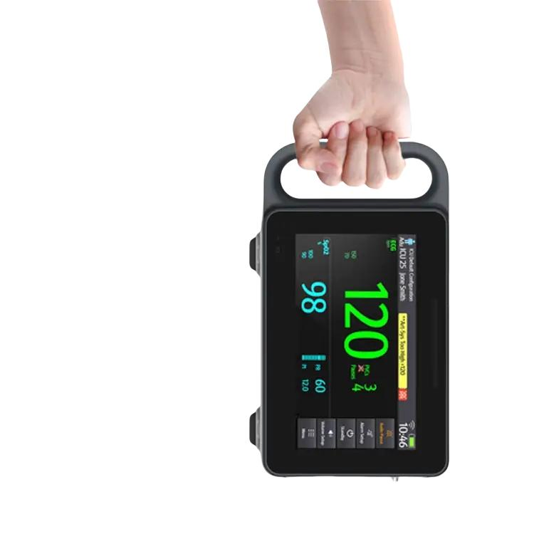 Monitor Hospitalar Modular de Paciente de UTI CCU com Tela Touch de 7 Polegadas