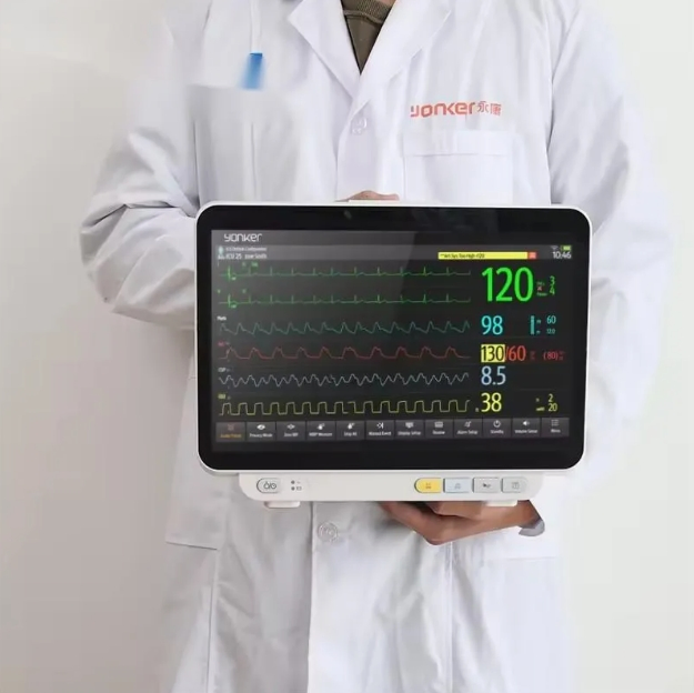 Monitor de Sinais Vitais Veterinários Multiparamétrico Máquina de Monitoramento de Uso Animal Monitor Portátil para Pacientes