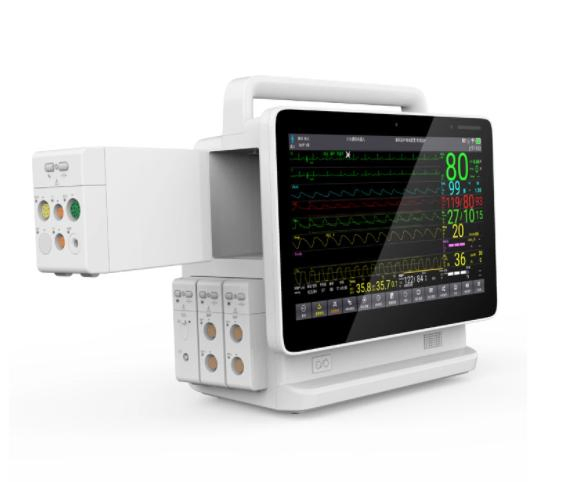 Monitor de Paciente Multiparamétrico com Tela Sensível ao Toque Avançada para Hospitais