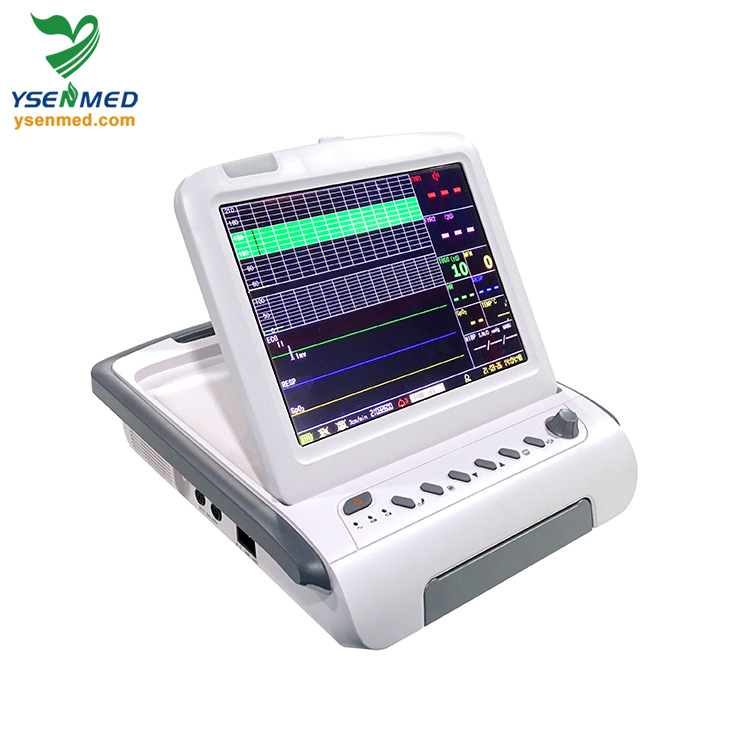 Ysfm90b Máquina Ctg 12.1'' Monitor Multifuncional Materno Fetal para Batimento Cardíaco do Bebê