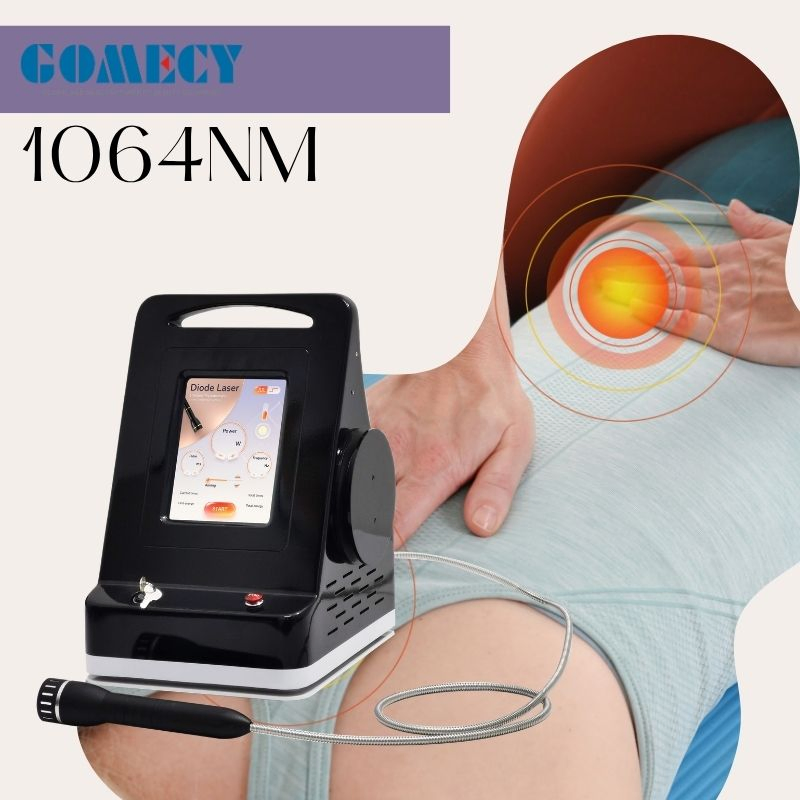 Sistema a Laser Controlado por Temperatura Inteligente 1064nm 30W para Recuperação Clínica Segura em Fisioterapia