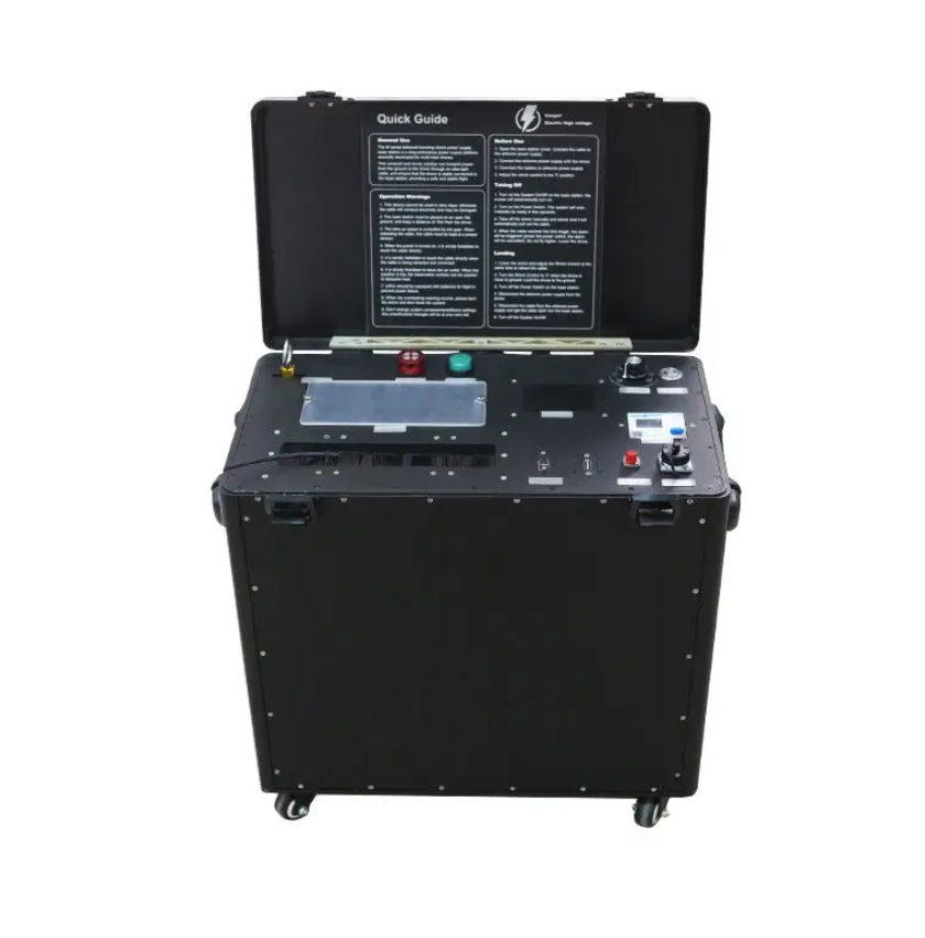 Sistema de Energia de Drone Amarrado Widershine T3500-S 3500W Estação de Revezamento Portátil com 110m Fonte de Energia de Cabo Terrestre