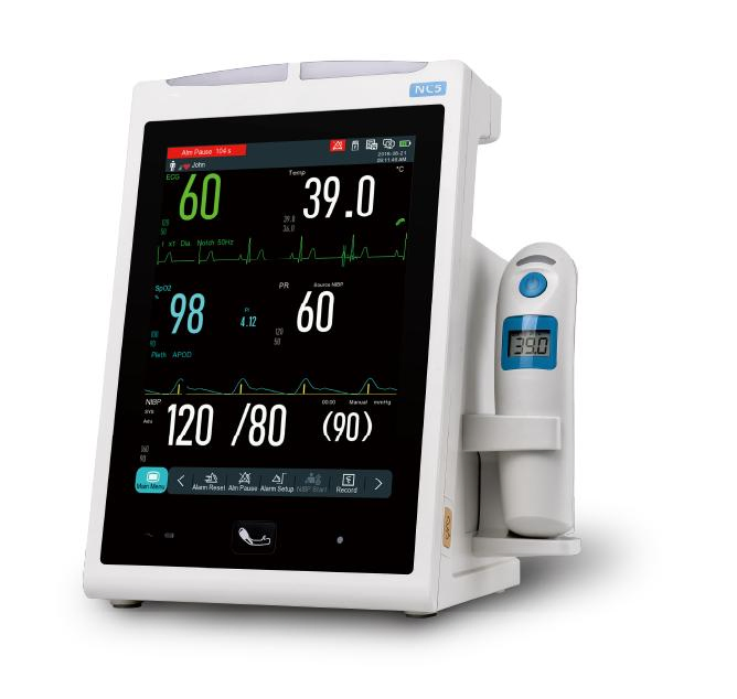 Monitor Multiparamétrico de Sinais Vitais para Hospital e Ambulância (THR-NC5)