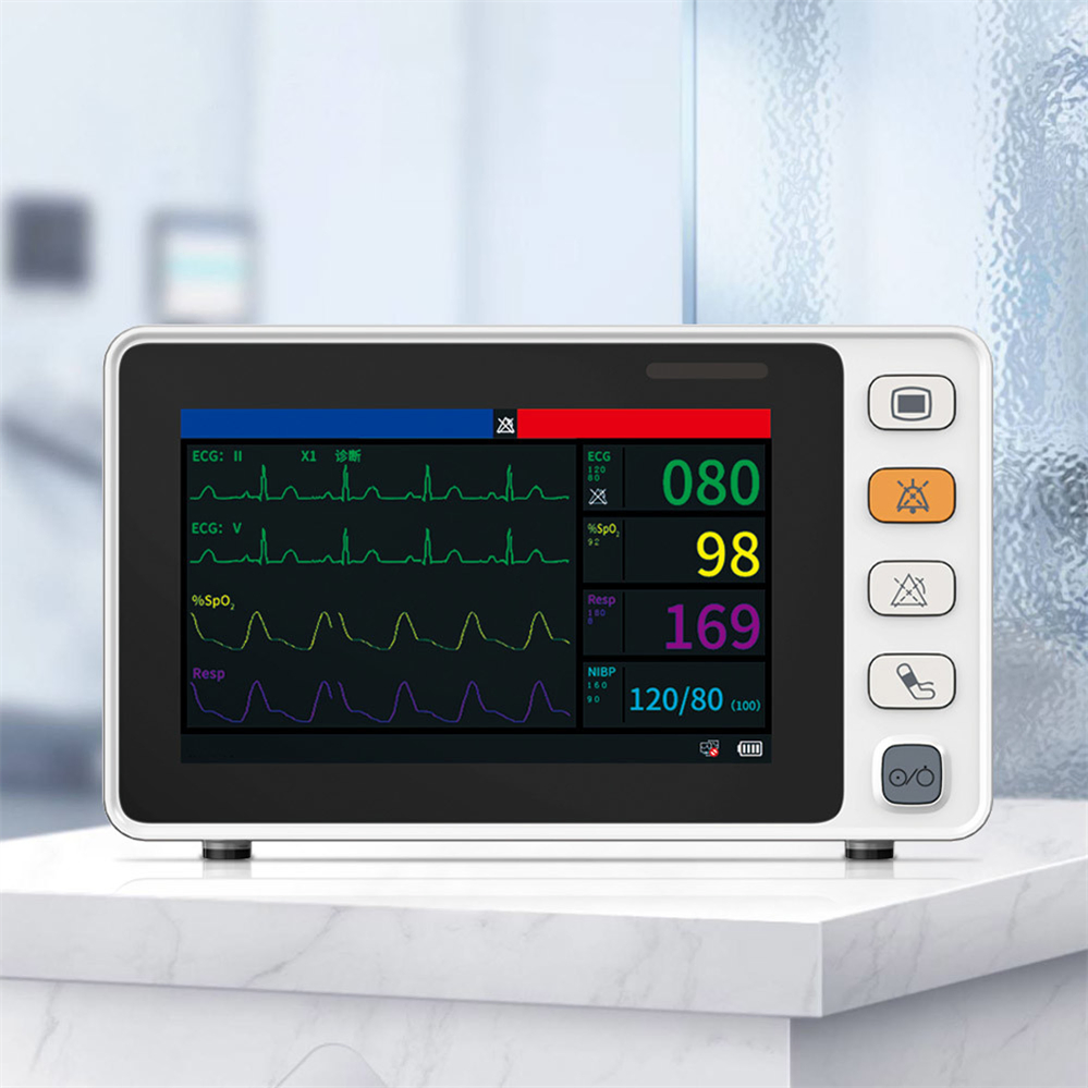 Monitores de Equipamentos Médicos Contec Cms1000 Monitor de Paciente Portátil de Sinais Vitais Hospitalares