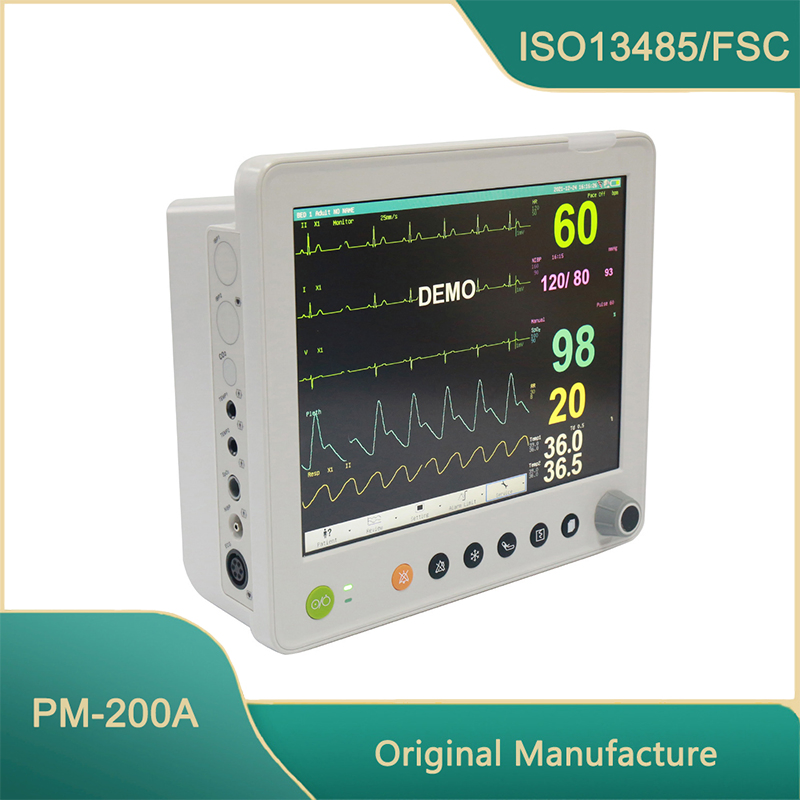 Monitor de Paciente Multiparamétrico com 12.1" Tela para Equipamento Hospitalar de UTI/CCU