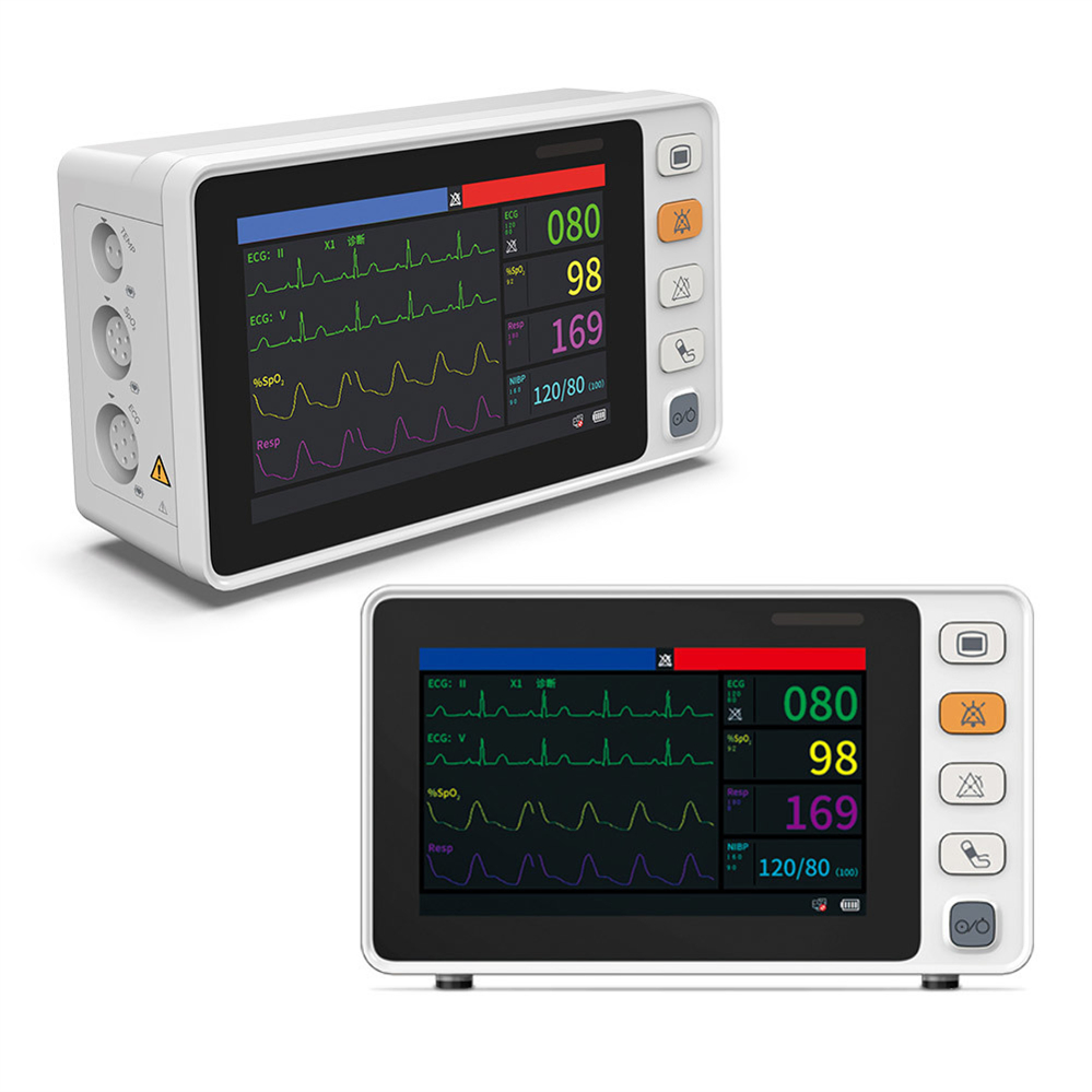 Monitores de Equipamentos Médicos Contec Cms1000 Monitor de Paciente Portátil de Sinais Vitais Hospitalares