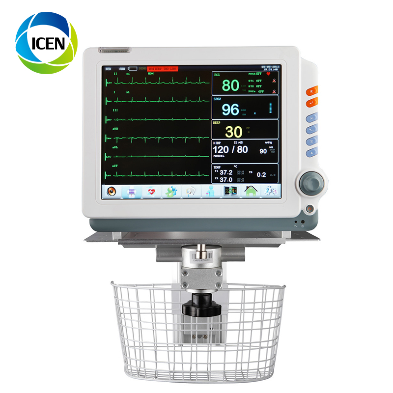 in-C041 Monitor Cardíaco ICU Sem Fio Portátil Etco2 Monitor de Pressão Arterial Multi-Paciente à Venda