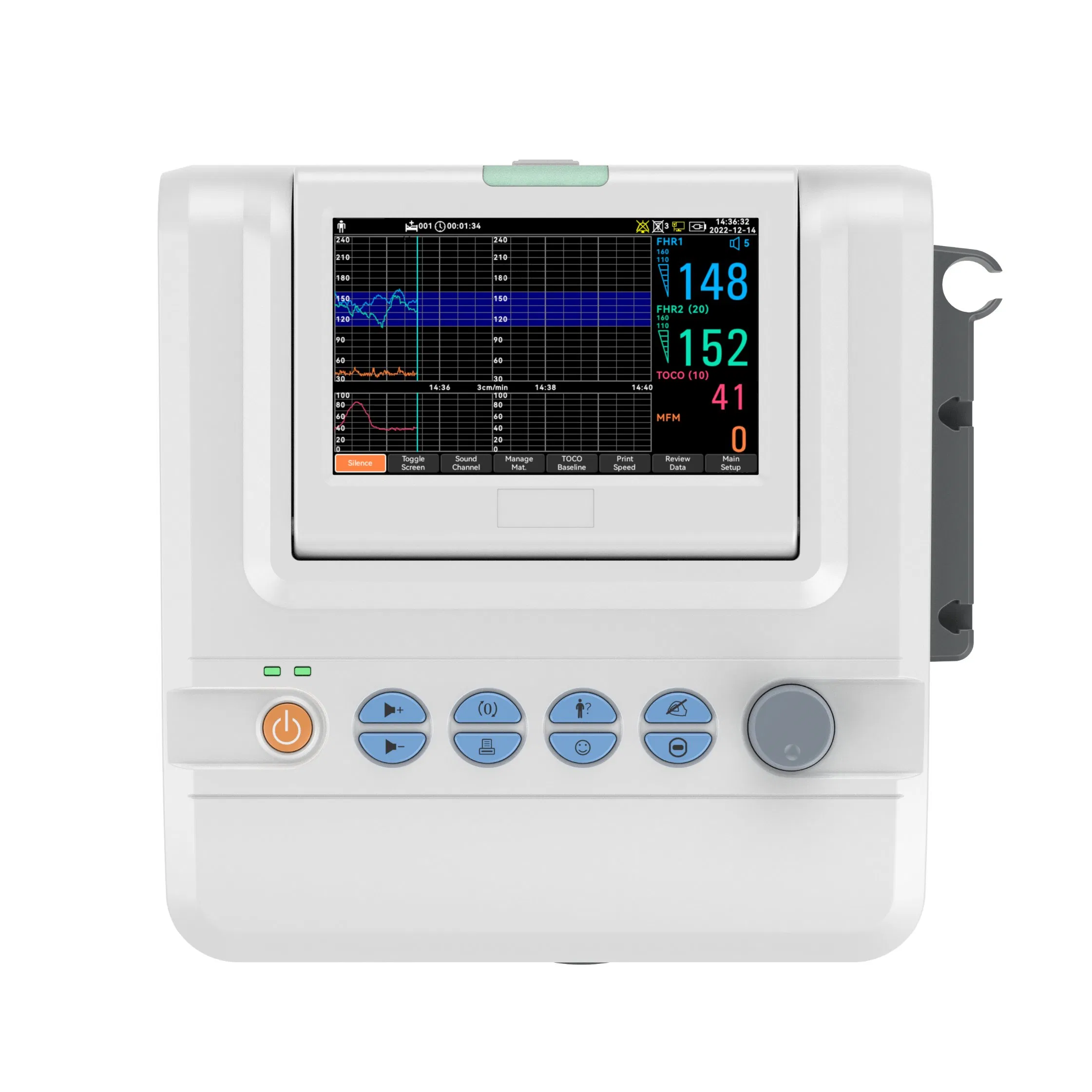 Hm-700b Equipamento Médico 7 Máquina de Ctg em Polegadas Monitor Fetal Materno