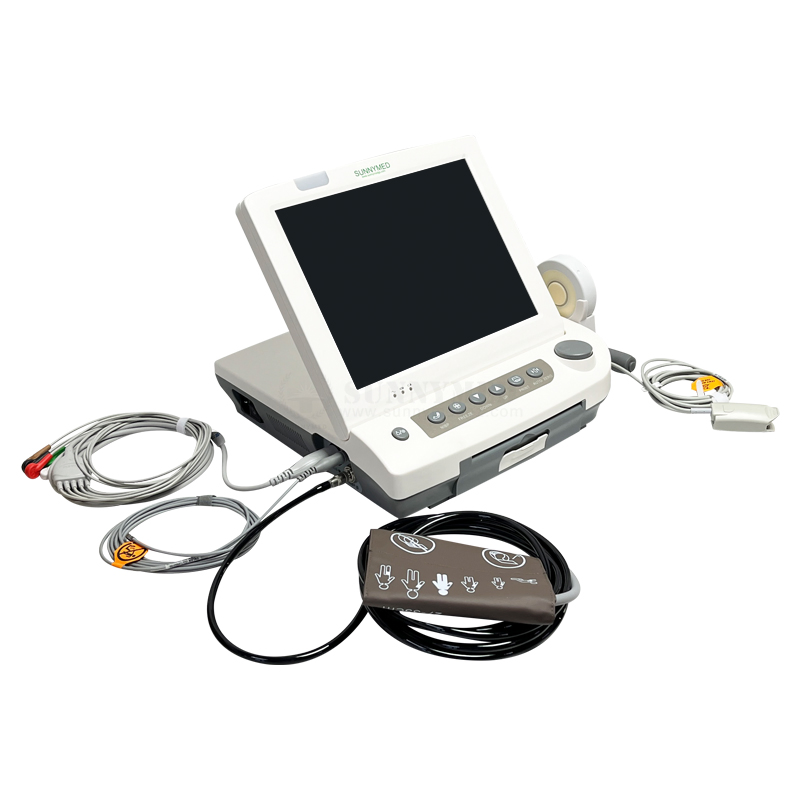Sy-C049 Monitor Fetal Sem Fio Multifuncional Portátil com Tela Touch TFT Monitor Fetal Paciente
