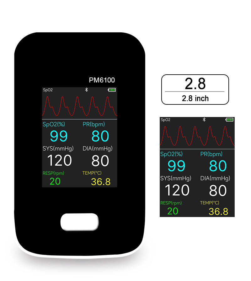 Berry Pm6100 Pode o Monitoramento Contínuo de Pacientes e o Monitor de ECG Compacto Monitorar Pacientes em Hospital
