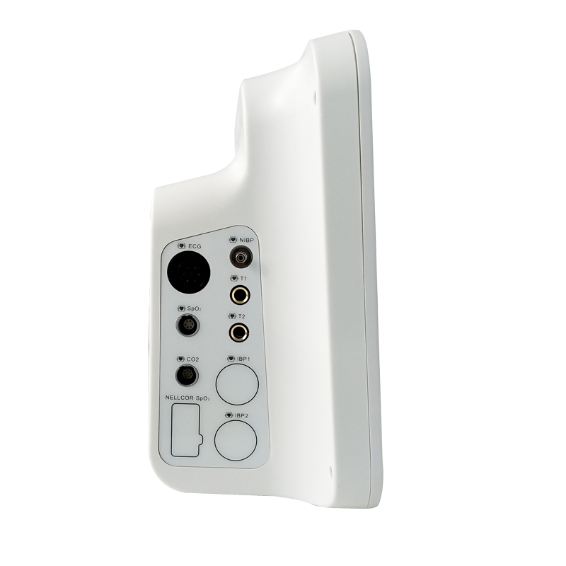Monitor Portátil para Pacientes de Animais Veterinários 12 Monitor Veterinário para Clínica Veterinária ECG SpO2 NIBP Resp Temp Hr Pr Etco2 IBP