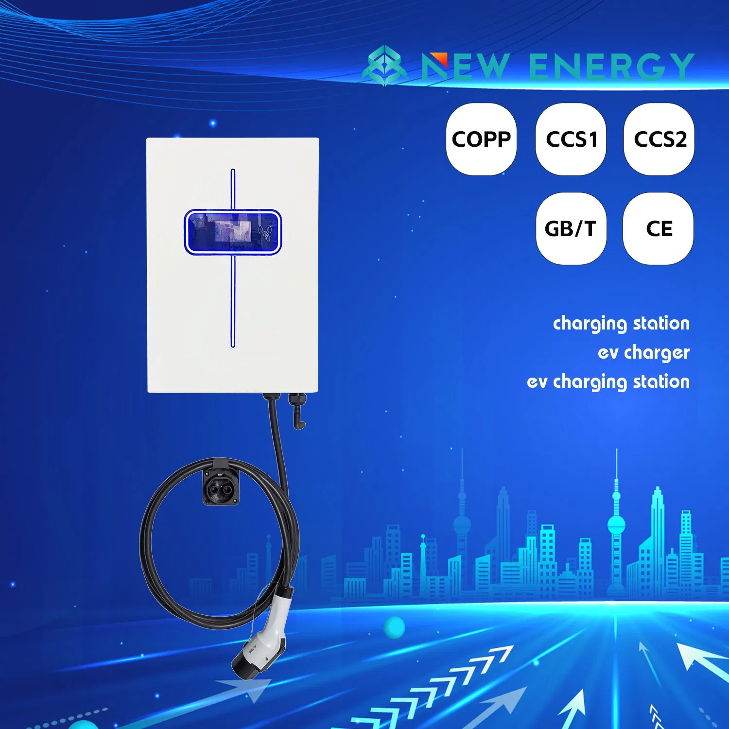 Carregador de Veículos Elétricos Baseado em Nuvem Comercial Gerenciamento Remoto Estação de Carregamento de Veículos Elétricos