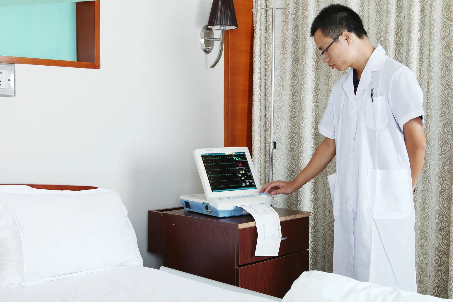 Equipamento Médico Monitor Fetal Materno, Máquina de CTG, Monitor de Paciente (PW9000B)