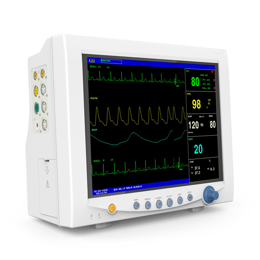Analisador Modular de Sinais Vitais Múltiplos Portátil Dispositivo Simulador de Laboratório de Emergência ICU Monitor de Paciente de Pressão Arterial Veterinário Contec Mindray Médico Dental