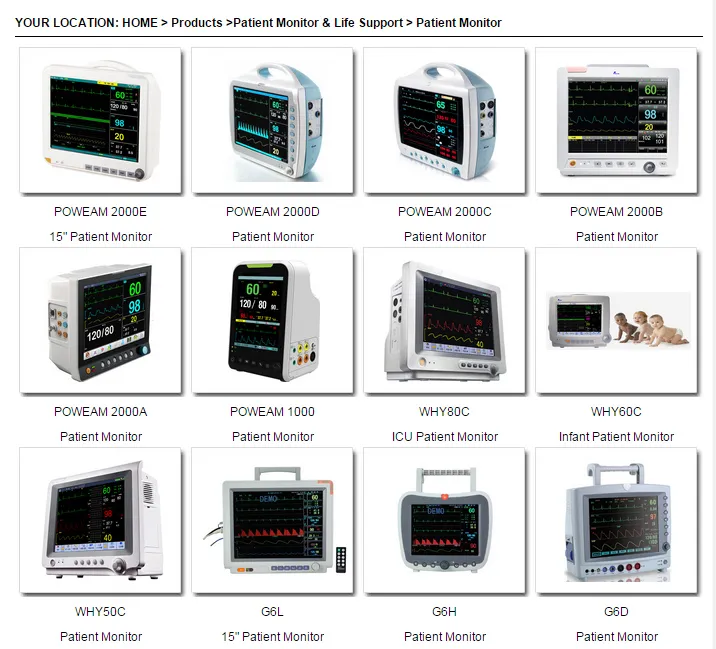 Touch Monitor de Paciente em UTI - Detalhes