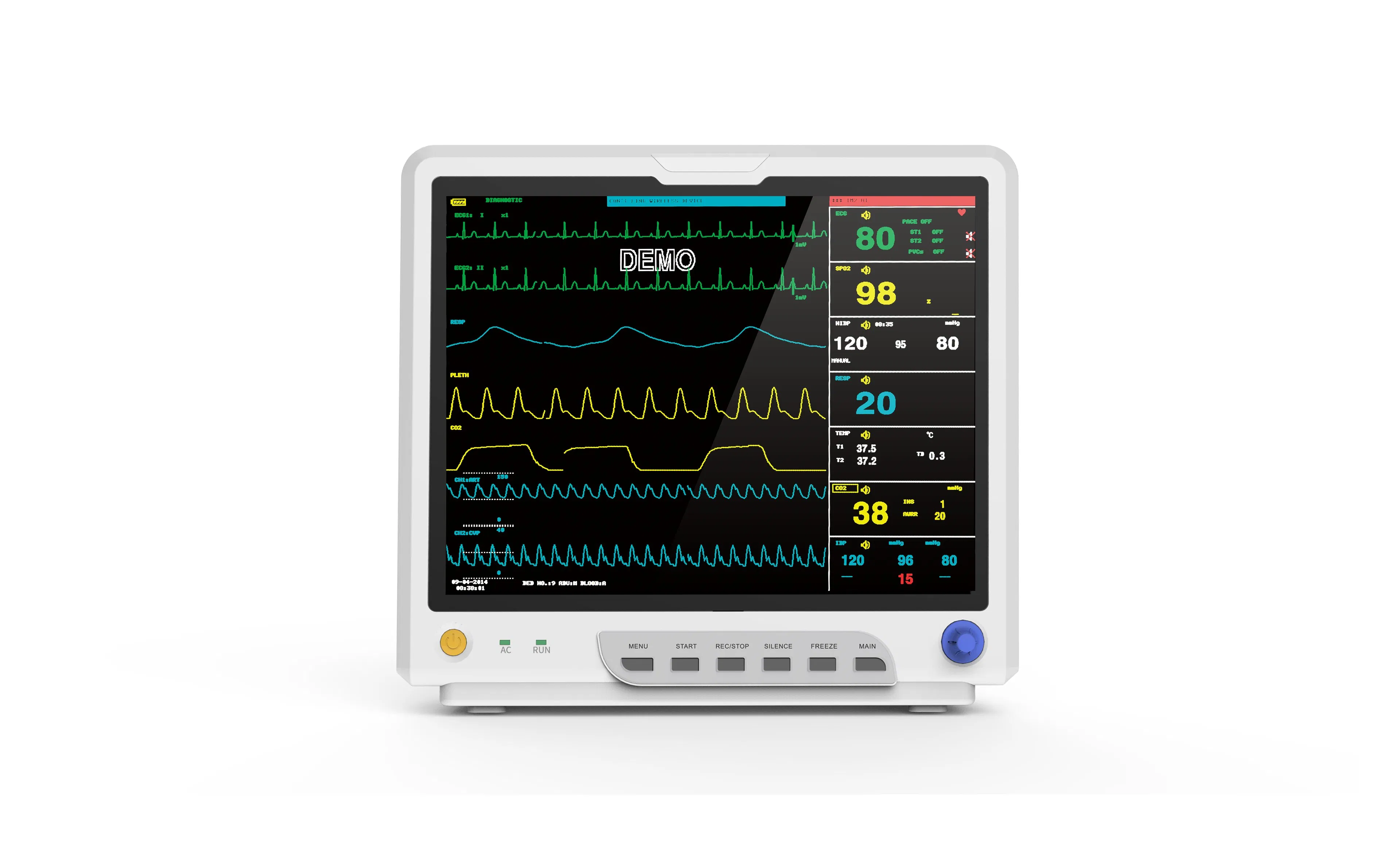 Equipamento Cirúrgico Médico Veterinário Digital de Pressão Hospitalar Instrumento Fetal Diagnóstico Fornecimento Produtos Monitor de Paciente Veterinário