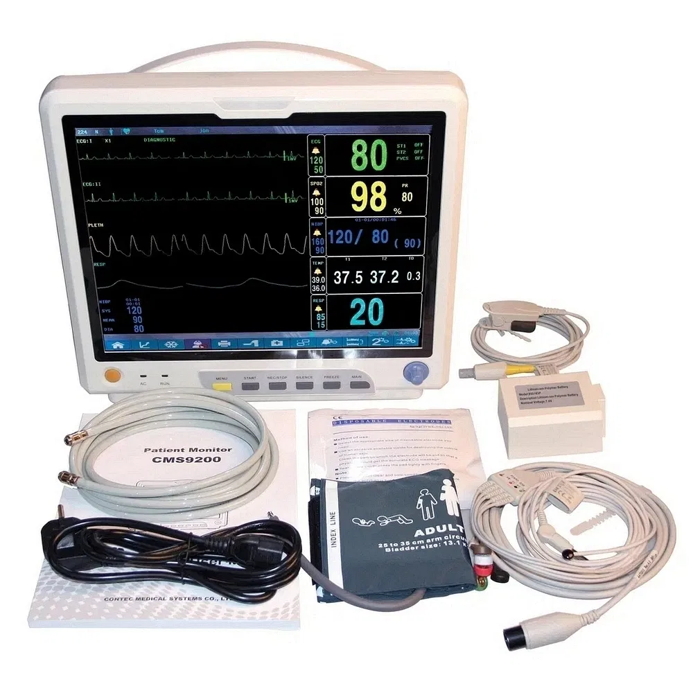 Monitoramento de Sinais Vitais Equipamento Médico Monitor de Paciente com Múltiplos Parâmetros