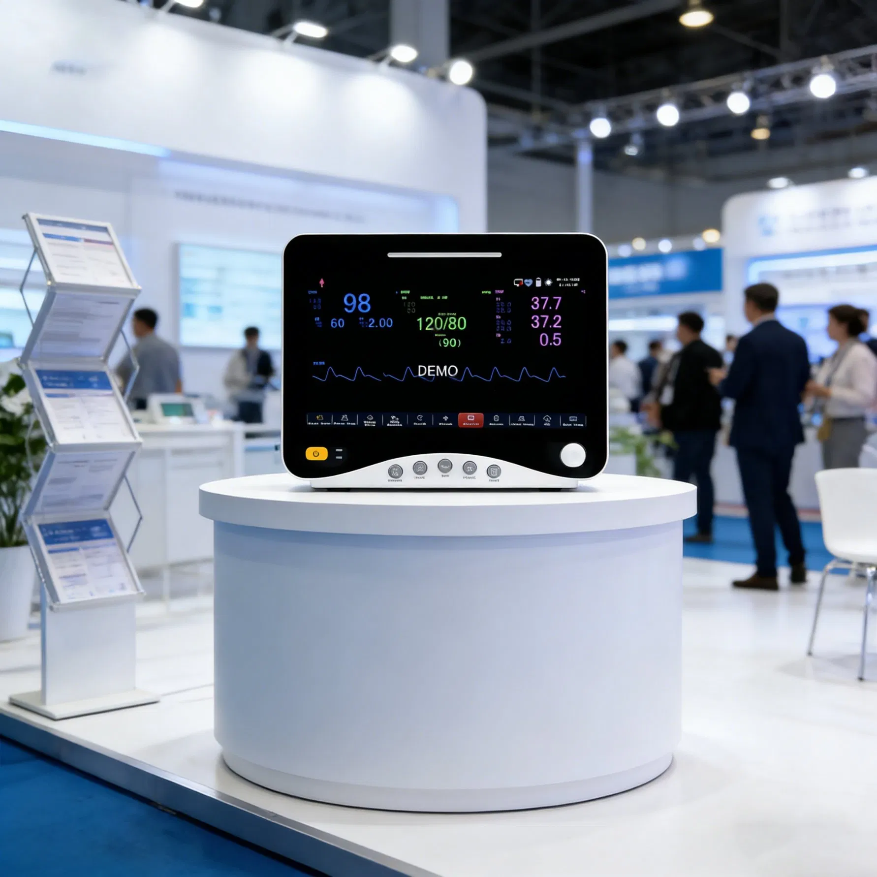 Monitor de Paciente Portátil Compacto Multiparamétrico para Sinais Vitais para Uso em Emergência e Enfermaria