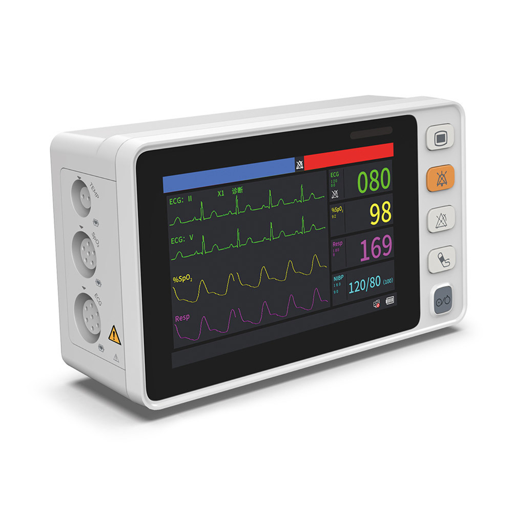 Monitores de Equipamentos Médicos Contec Cms1000 Monitor de Paciente Portátil de Sinais Vitais Hospitalares