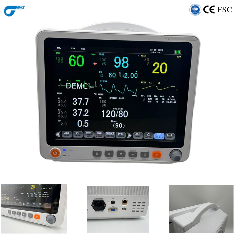 Sistema de Monitoramento de Pacientes Modular Expandível com IBP e Etco2 para Cirurgia Avançada