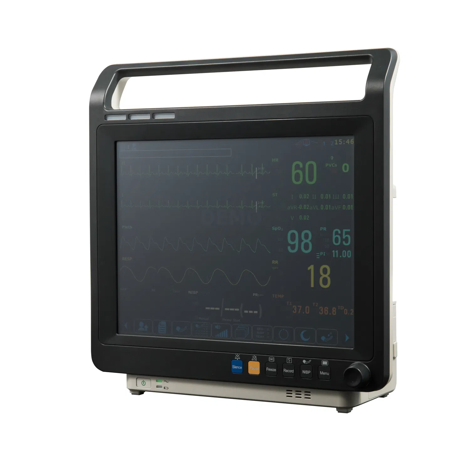 (MS-8800) Monitor Portátil de Paciente de Múltiplos Parâmetros de Emergência e Barato