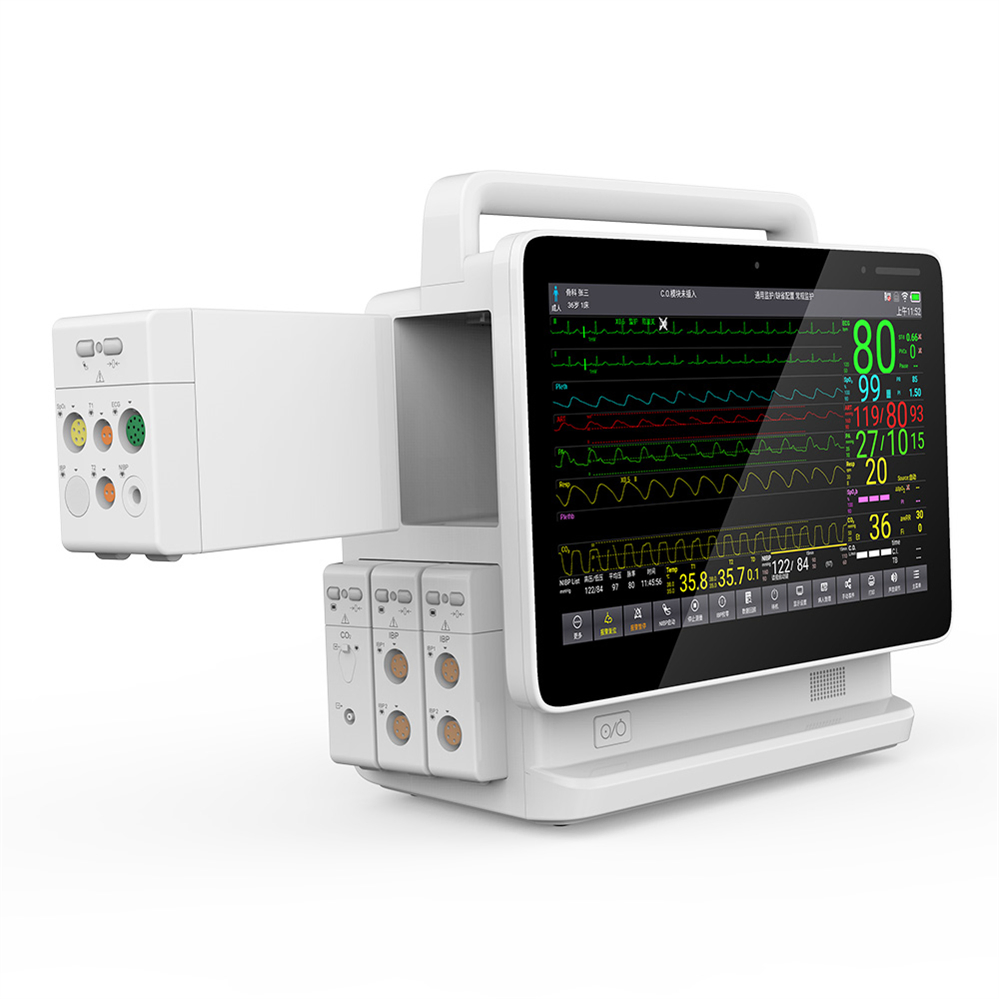 Monitor de Paciente Modular com Tela Touch Screen Multi Parâmetro Contec Ts13 Hospital