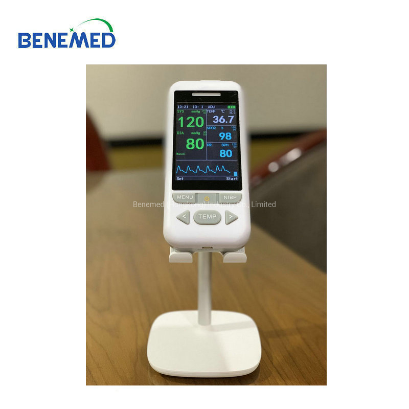 Monitor de Sinais Vitais Portátil com NIBP, SpO2, Taxa de Pulso, Temperatura