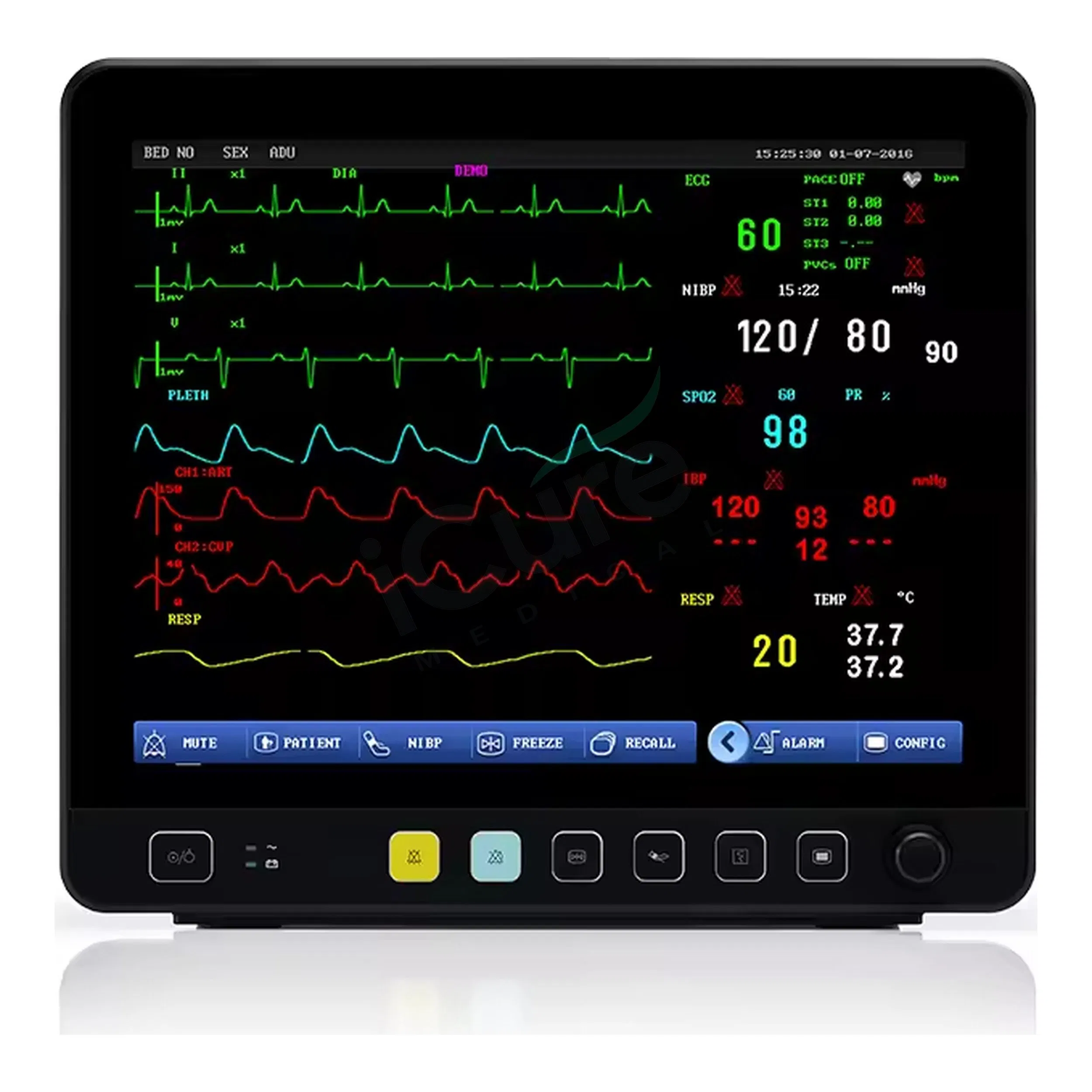 15 Monitor de Paciente Plug-in de Polegada com Expansão Modular