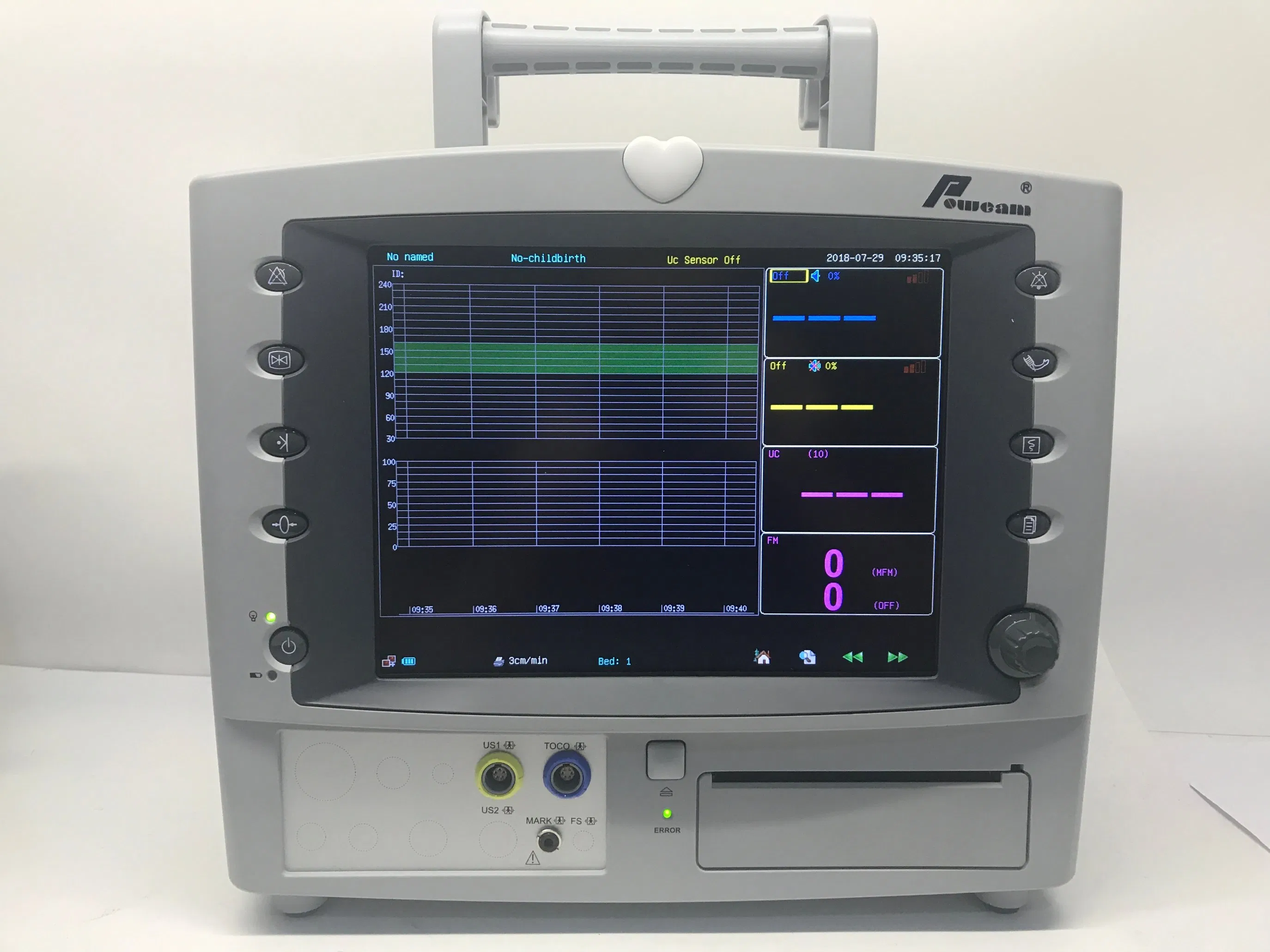 Hospital 12.1 Monitor Fetal com Gêmeos Monitor Ctg Portátil Materno e Fetal (FM-10A)