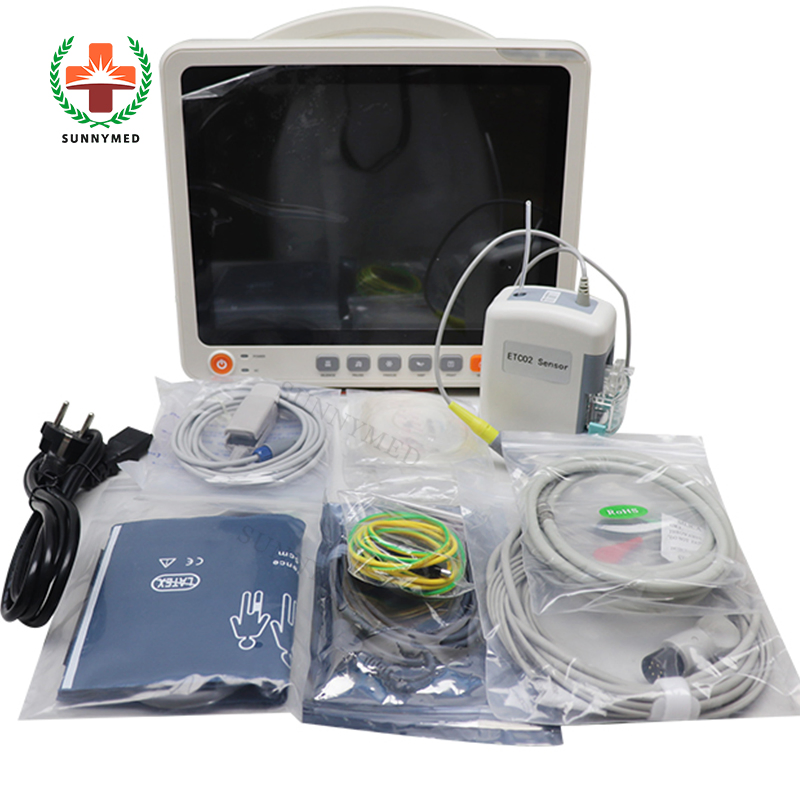 Sy-C005t CE Médico 12.1" Monitor de Paciente com Tela Sensível ao Toque e Múltiplos Parâmetros