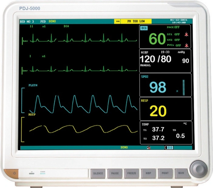 Venda Quente de Monitor de Paciente com Preço Mais Baixo, Várias Telas para Equipamento Cirúrgico de UTI