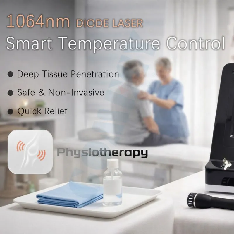 Sistema a Laser Controlado por Temperatura Inteligente 1064nm 30W para Recuperação Clínica Segura em Fisioterapia