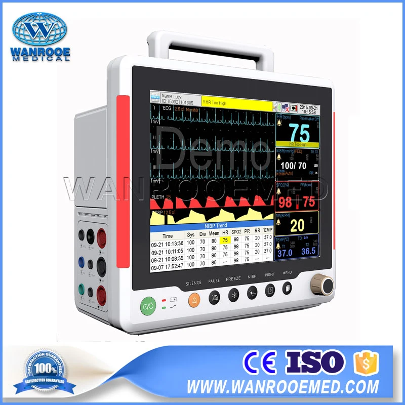 F8 Equipamento Hospitalar Emergencial UTI Ambulância Monitor de Paciente ao Lado da Cama