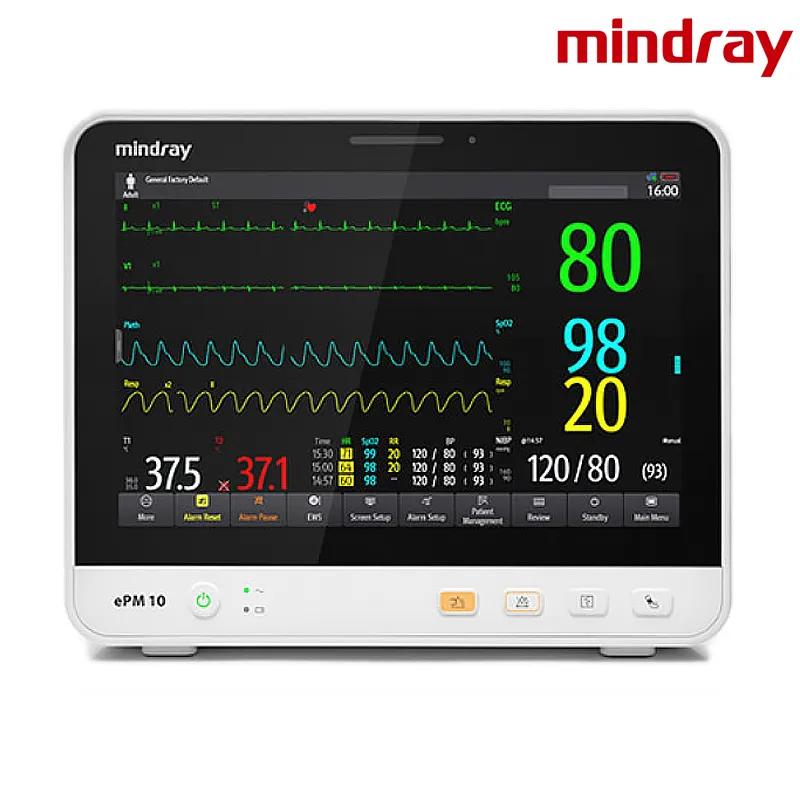 Mindray ePM10 Monitor de Sinais Vitais com Tela Sensível ao Toque para Hospital e Clínica Equipamento Médico