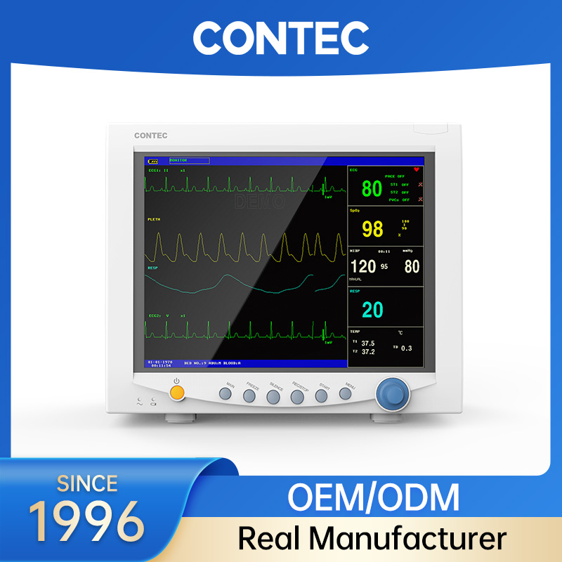 Sistema de Monitoramento de Pacientes Contec Cms7000 CE Clínica UTI Monitor Multiparamétrico de Pacientes