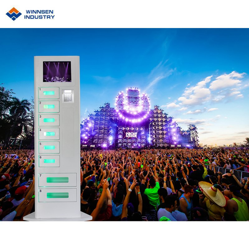 8 Armários Digitais Estações de Carregamento de Telefone Móvel Elétricas