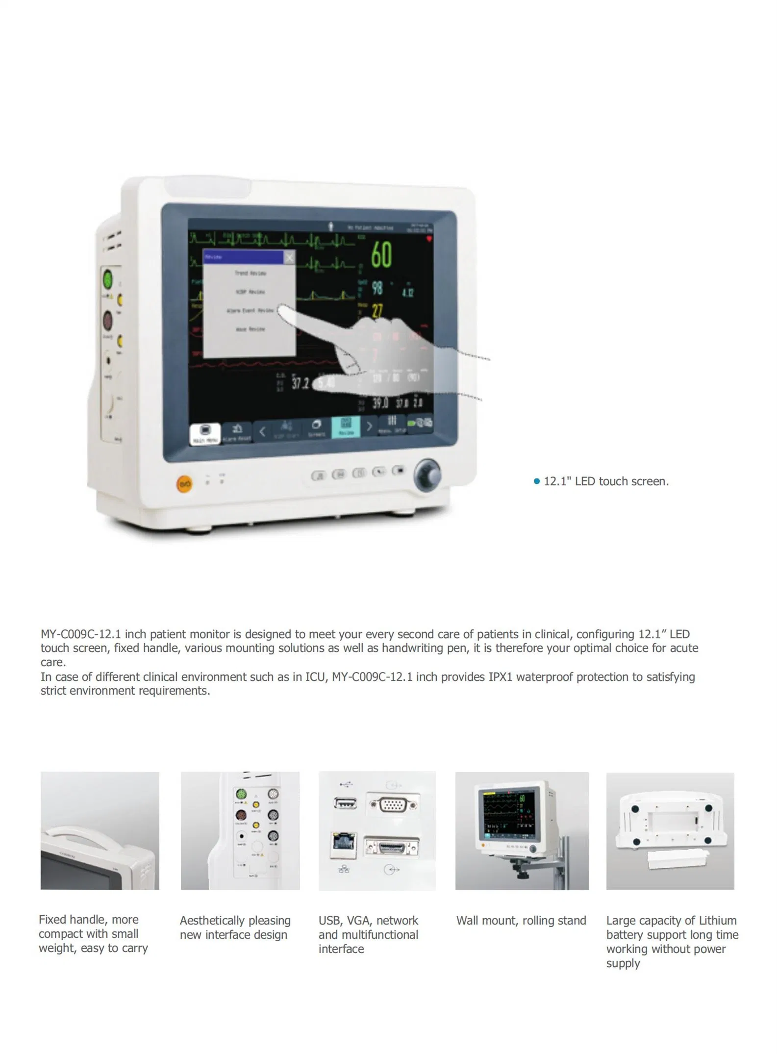 Monitor Multiparamétrico de Pacientes Equipamento Médico Preço para Estabelecimentos de Saúde