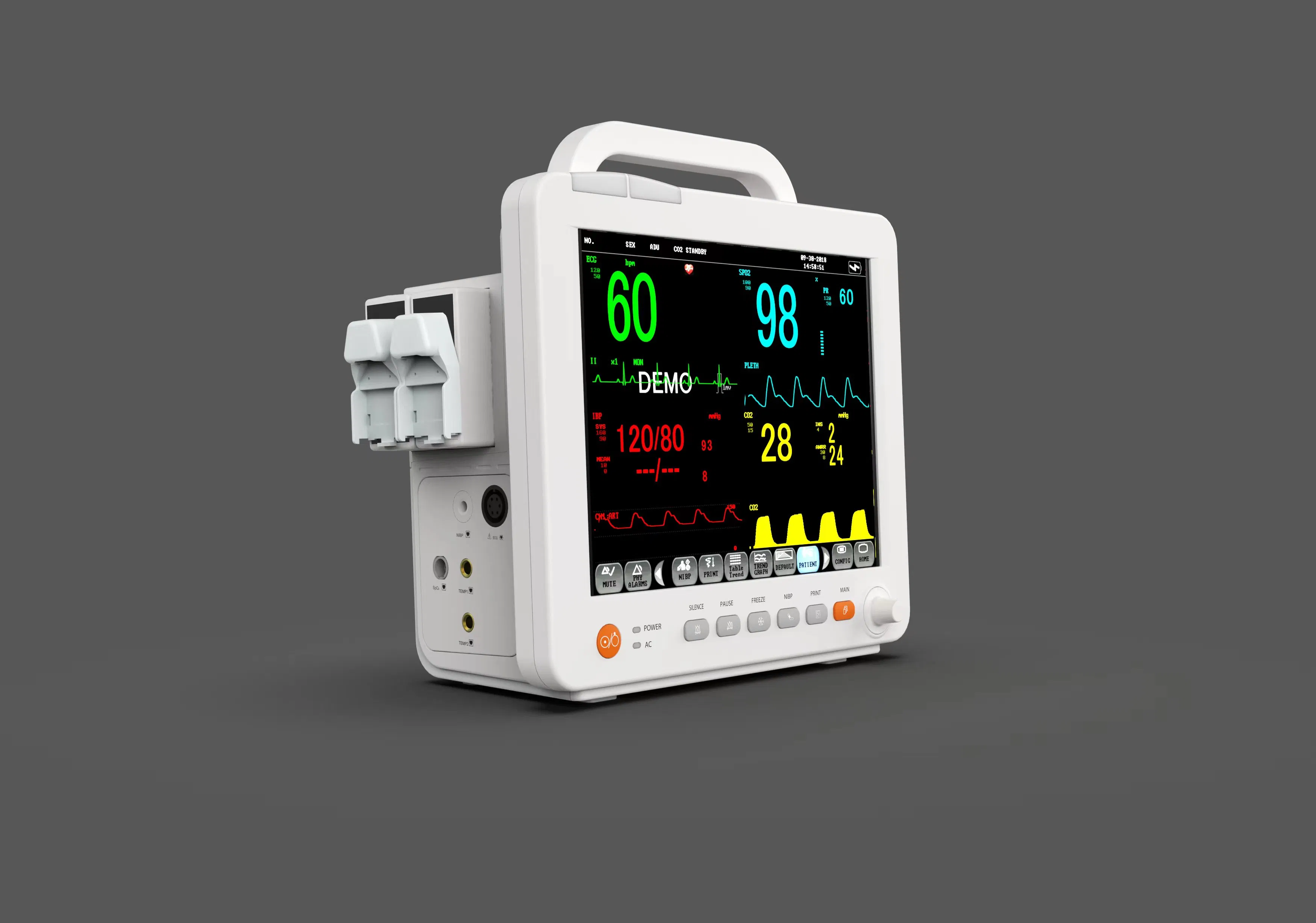Monitor de Paciente Modular Pm12h 12.1 Tela TFT-LCD de Polegadas