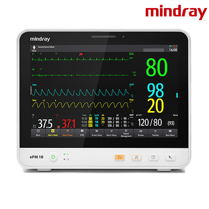 Mindray ePM10 Monitor de Sinais Vitais com Tela Sensível ao Toque para Hospital e Clínica Equipamento Médico