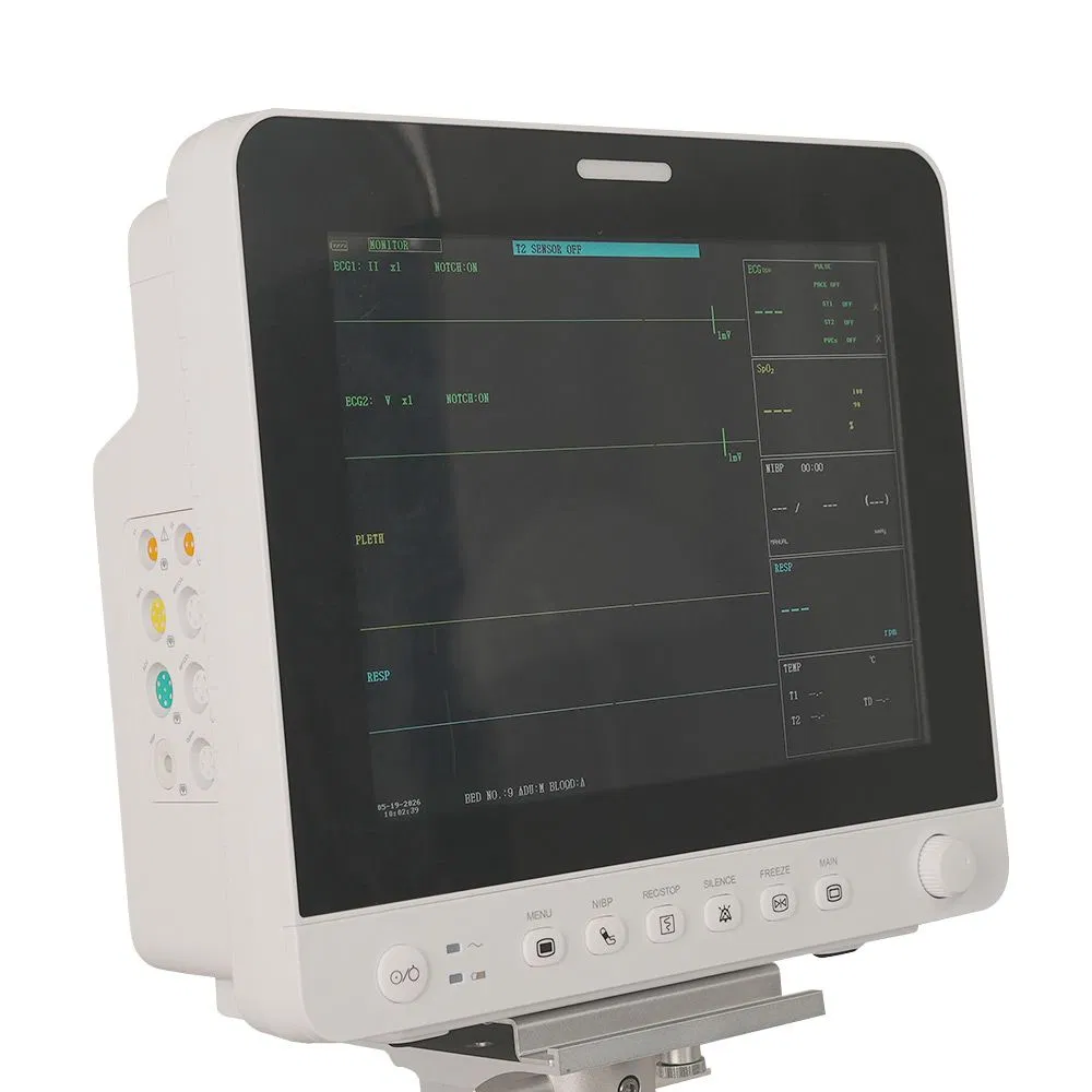 Contec Cms9100 Monitor de Paciente Portátil de Múltiplos Parâmetros ECG SpO2 NIBP para Exportação