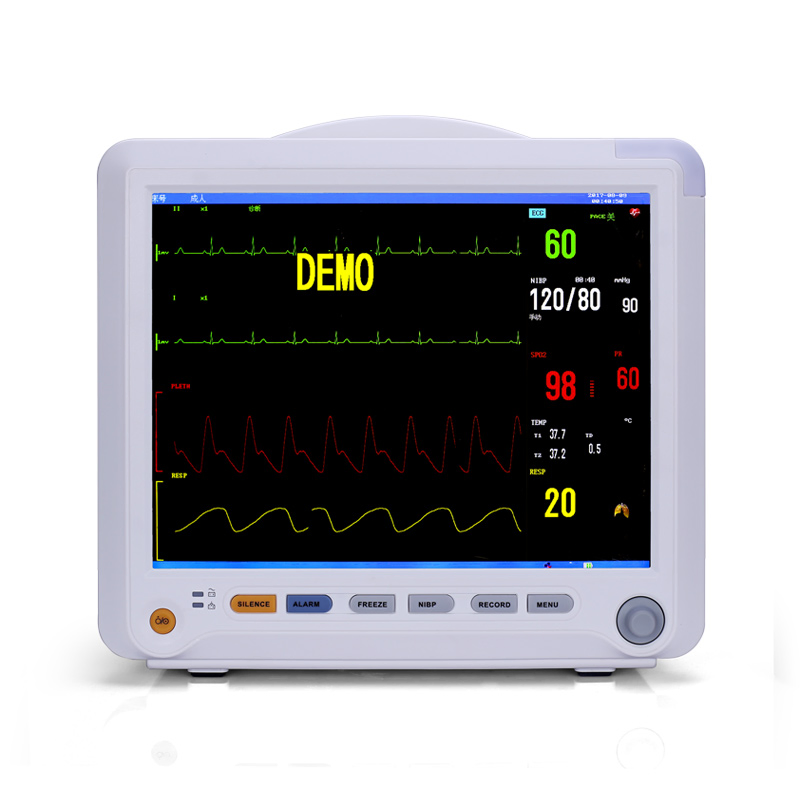 Sistema Portátil de Monitoramento Médico de Múltiplos Parâmetros de Alta Resolução 12.1-Inch Modular de Sinais Vitais ao Lado do Leito do Paciente
