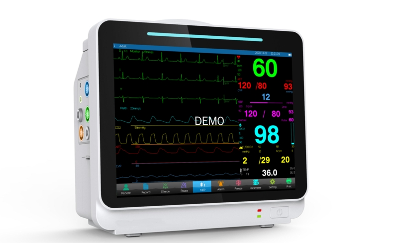Sistema de Monitoramento Remoto de Pacientes com Monitor de Pacientes Modular Multicanal com Tela Sensível ao Toque