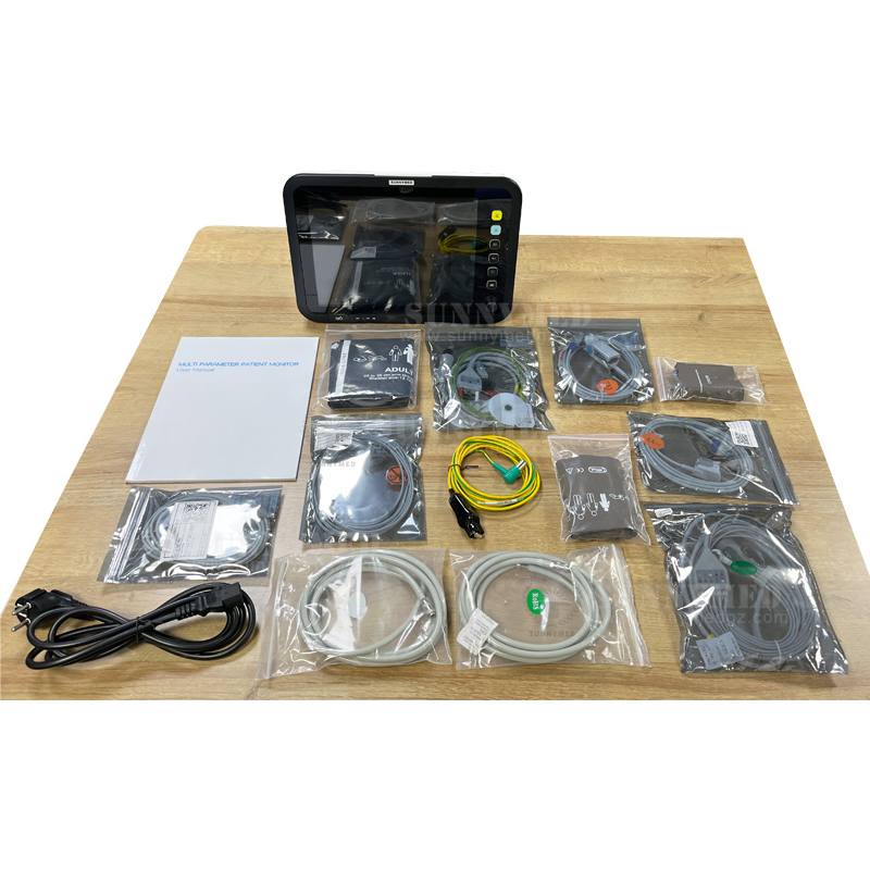 Sy-C005I Monitor de Paciente Cardíaco Multiparamétrico Neonatal com Tela LCD Colorida