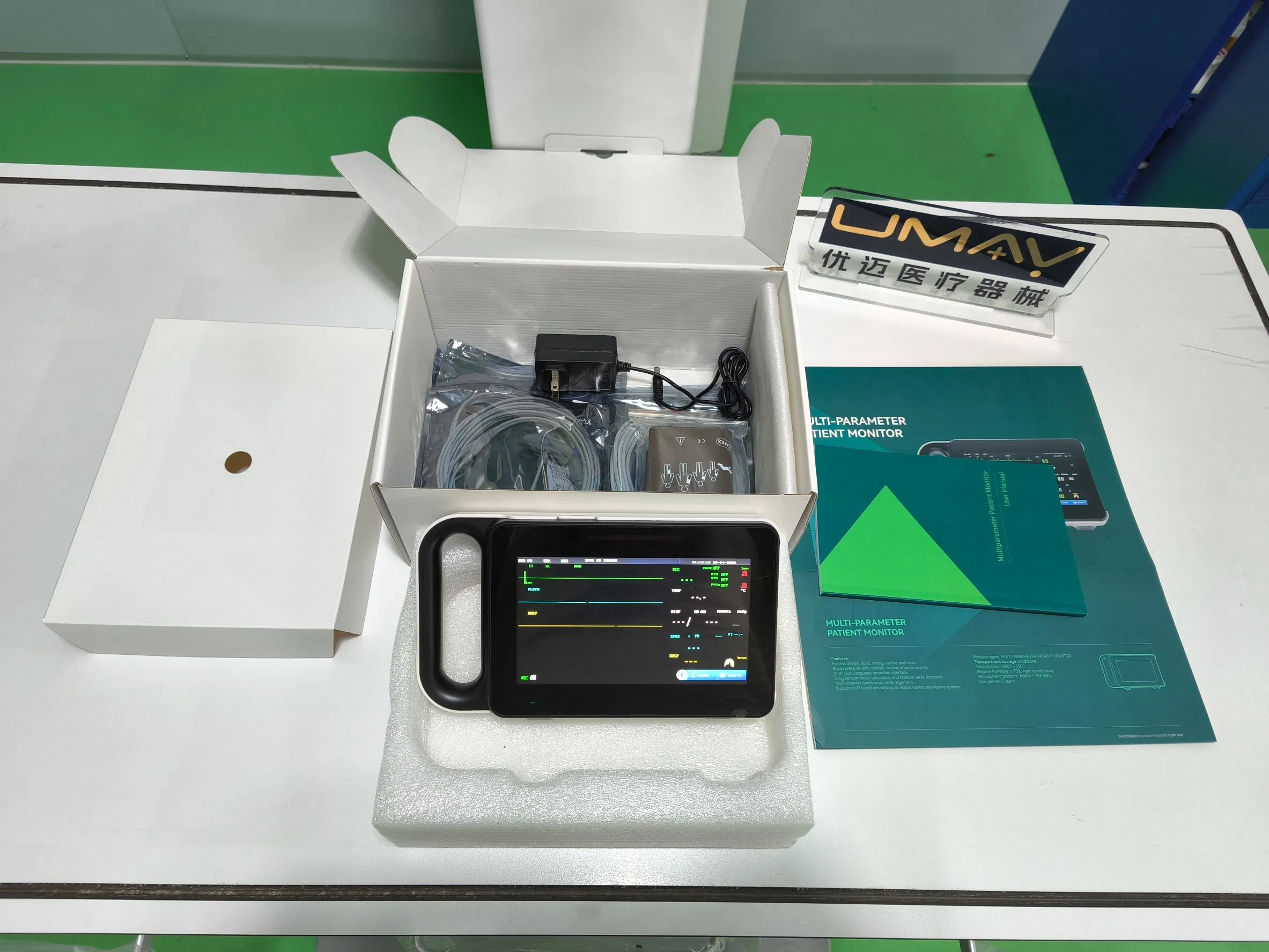 Analisador Modular de Sinais Vitais Múltiplos Portátil Dispositivo Simulador de Laboratório de Emergência ICU Monitor de Paciente Veterinário Contec Médico Dental Pressão Arterial