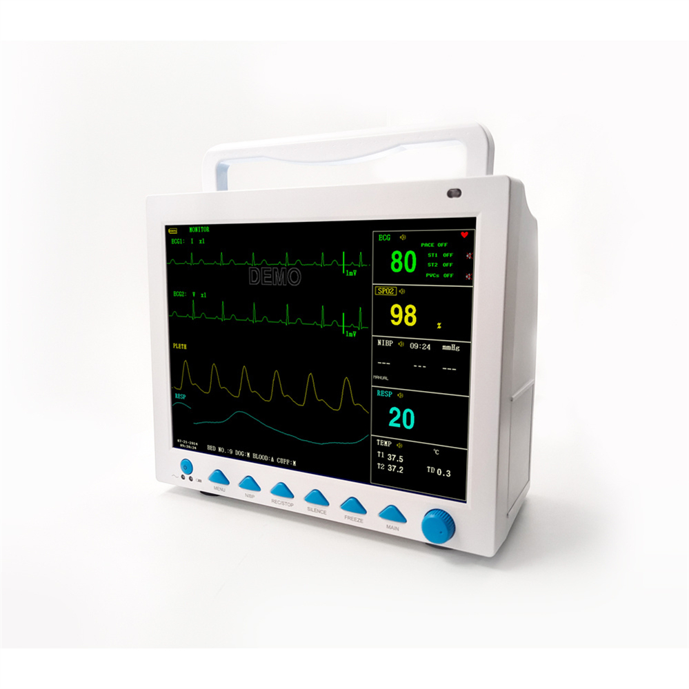 Contec Cms8000 Monitor de Sinais Vitais Portátil Multi Parâmetro 12 Polegada para Pacientes ao Lado da Cama