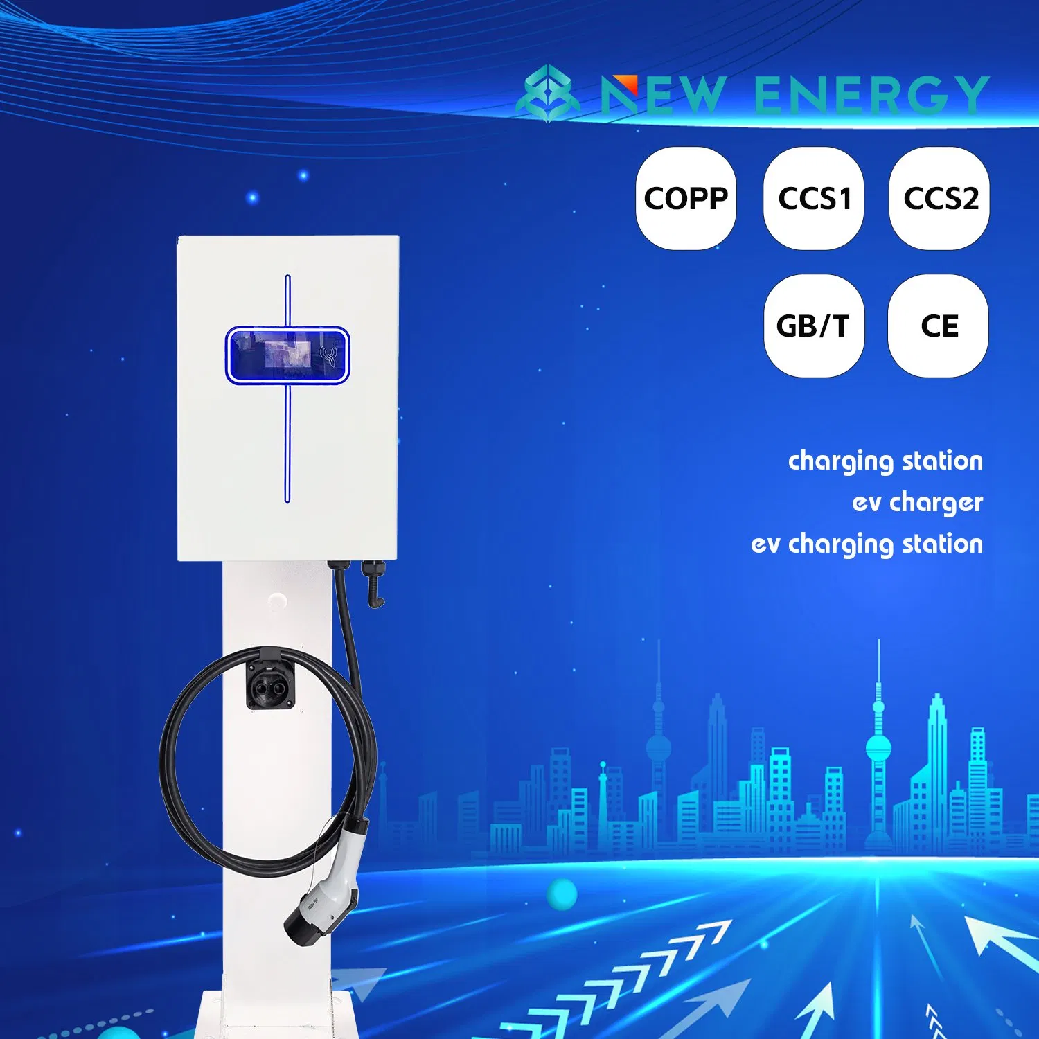 Carregador de Veículos Elétricos Baseado em Nuvem Comercial Gerenciamento Remoto Estação de Carregamento de Veículos Elétricos