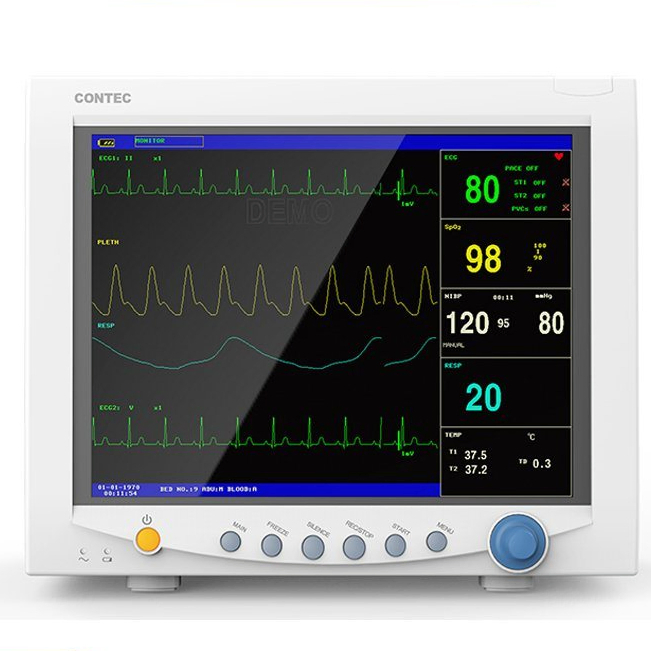 Analisador Modular de Sinais Vitais Múltiplos Portátil Dispositivo Simulador de Laboratório de Emergência ICU Monitor de Paciente de Pressão Arterial Veterinário Contec Mindray Médico Dental
