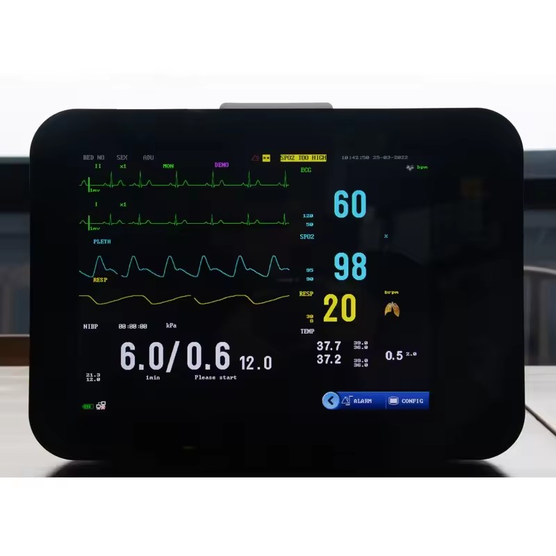 Monitor Avançado de Sinais Vitais Multiparamétrico para Uso Hospitalar